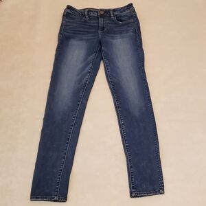 American Eagle 4 Long Super Stretch Denim Hi-Rise Jegging Skinny Jeans